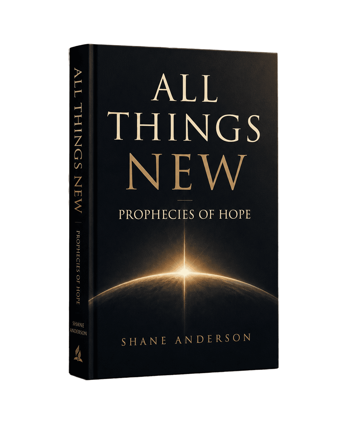 Book cover of 'All Things New' by Shane Anderson with a glowing horizon.